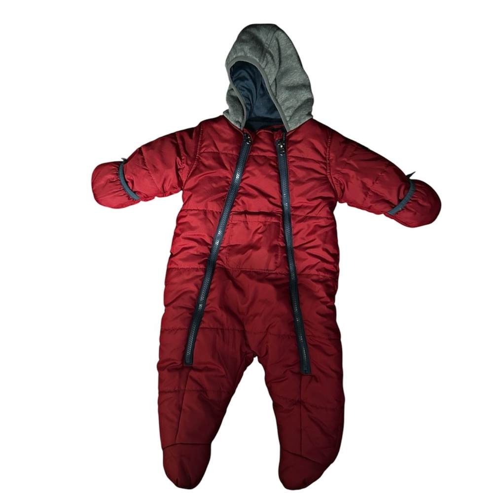 Ben Sherman Red and Gray Hooded Jacket Sz 6-9months